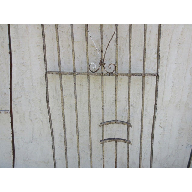 Antique Victorian Iron Architectural Salvage Door For Sale - Image 4 of 6