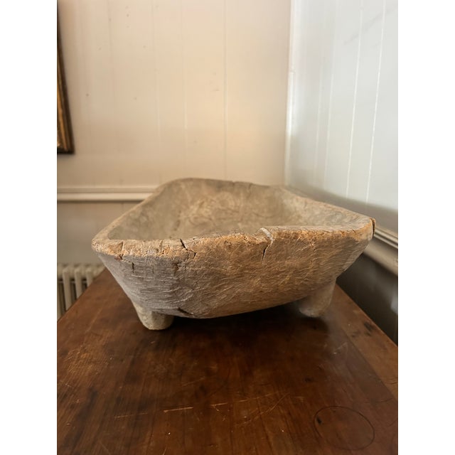 Antique Dough Bowl For Sale - Image 4 of 12