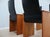 Wood Segesta Chairs in Walnut and Black Leather by Afra & Tobia Scarpa for Stildomus, 1970s, Set of 4 For Sale - Image 7 of 18