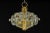 Large Brass and Crystal Glass Pendant by Sische, Germany, 1970s For Sale - Image 9 of 11