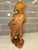 Mid-Century Balinese Art Deco Seated Fisherman With Cast Net Sculpture For Sale - Image 4 of 12