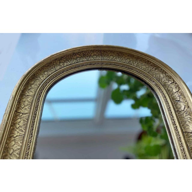 Early 20th Century Petite Gilt Arched Mirror Chairish