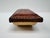 Campaign Vintage Argentine Genuine Caiman Leather Desk Ink Blotter Rocker With Original Blotting Paper For Sale - Image 3 of 10