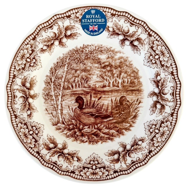 Quintessentially English, and perfect for the upcoming holidays, these elegant fall woodland inspired salad plates by...