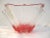 Modern Mid-Century Pink & Clear Modern Decorative Glass Bowl For Sale - Image 3 of 5