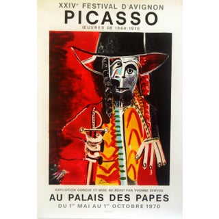 1970 Festival in the Palais des Papes Signed Pablo Picasso Poster For Sale