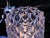 Mid 20th Century Kaiser Leuchten Mid-Century Thousand Eyes Crystal Glass Shade Chrome Chandelier For Sale - Image 5 of 10