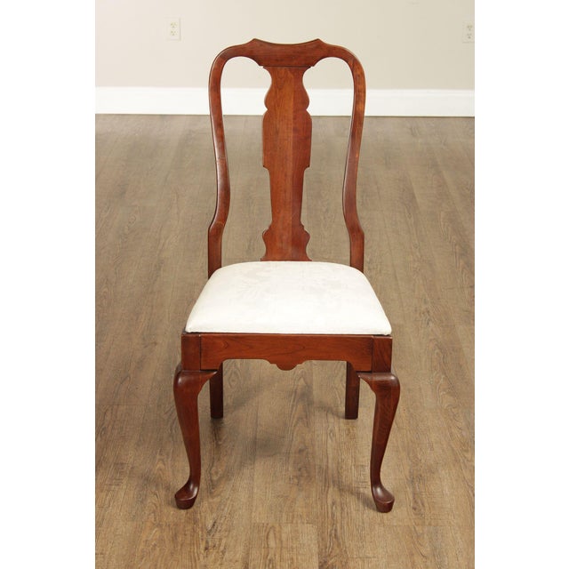 Pennsylvania House Queen Anne Style Set of Eight Cherry Dining Chairs For Sale - Image 16 of 18