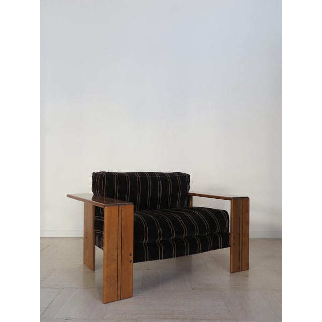 Italian midcentury modern design armchair from the “Artona” serie designed by Afra & Tobia Scarpa for Maxalto in the...