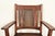 Wood Lifetime Furniture Antique Mission Oak and Cane Arts & Crafts Dining Chairs, Set of Six For Sale - Image 7 of 14