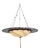 Art Nouveau Fortuny Scudo Saraceno Venetian Bronze Silk Lamp Chandelier For Sale