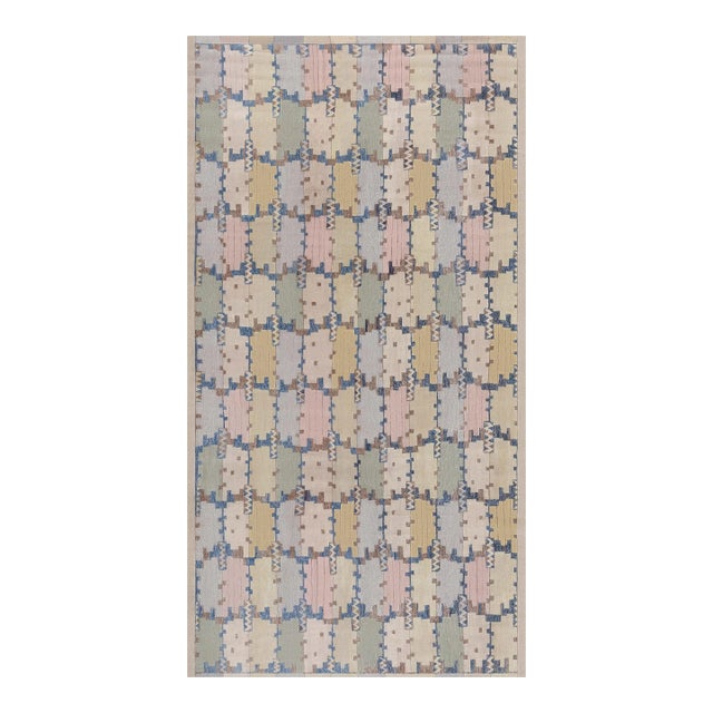 Modern Swedish Flat Weave Inspired Rug by Doris Leslie Blau For Sale
