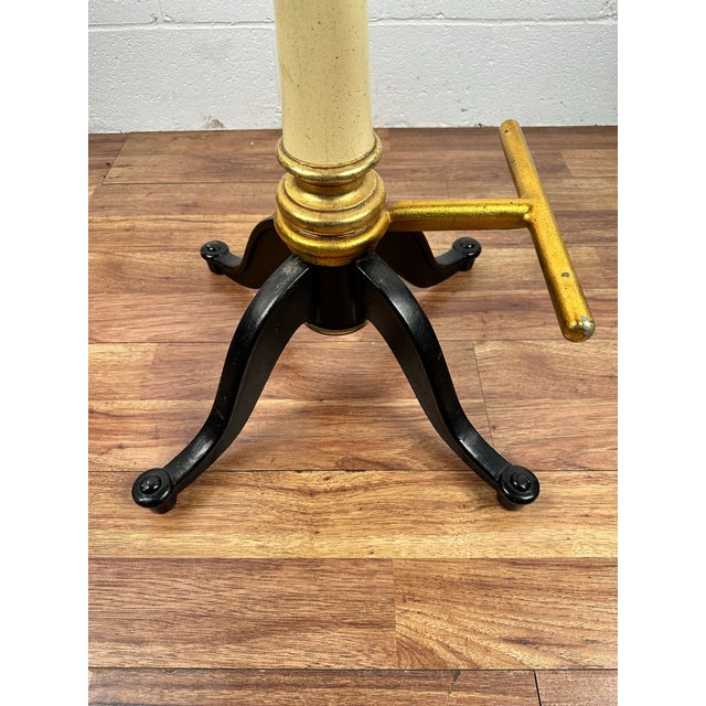 Black Vintage Drexel Furniture Et Cetera Mid Century Iron Base Stools - Set of 5 For Sale - Image 8 of 10