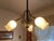 Traditional 3 Light Antique Japanned Copper Electric Chandelier For Sale - Image 3 of 3