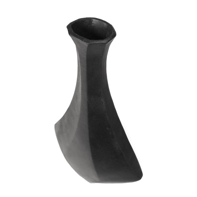 Mid-Century Modern Mid Century Modern Black Vessel - The Damond For Sale - Image 3 of 3