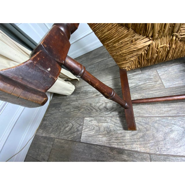 Auburn Queen Anne Maple Arm Chair, New England 1760 For Sale - Image 8 of 12