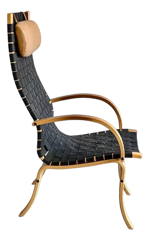 Vintage Danish Woven Armchair