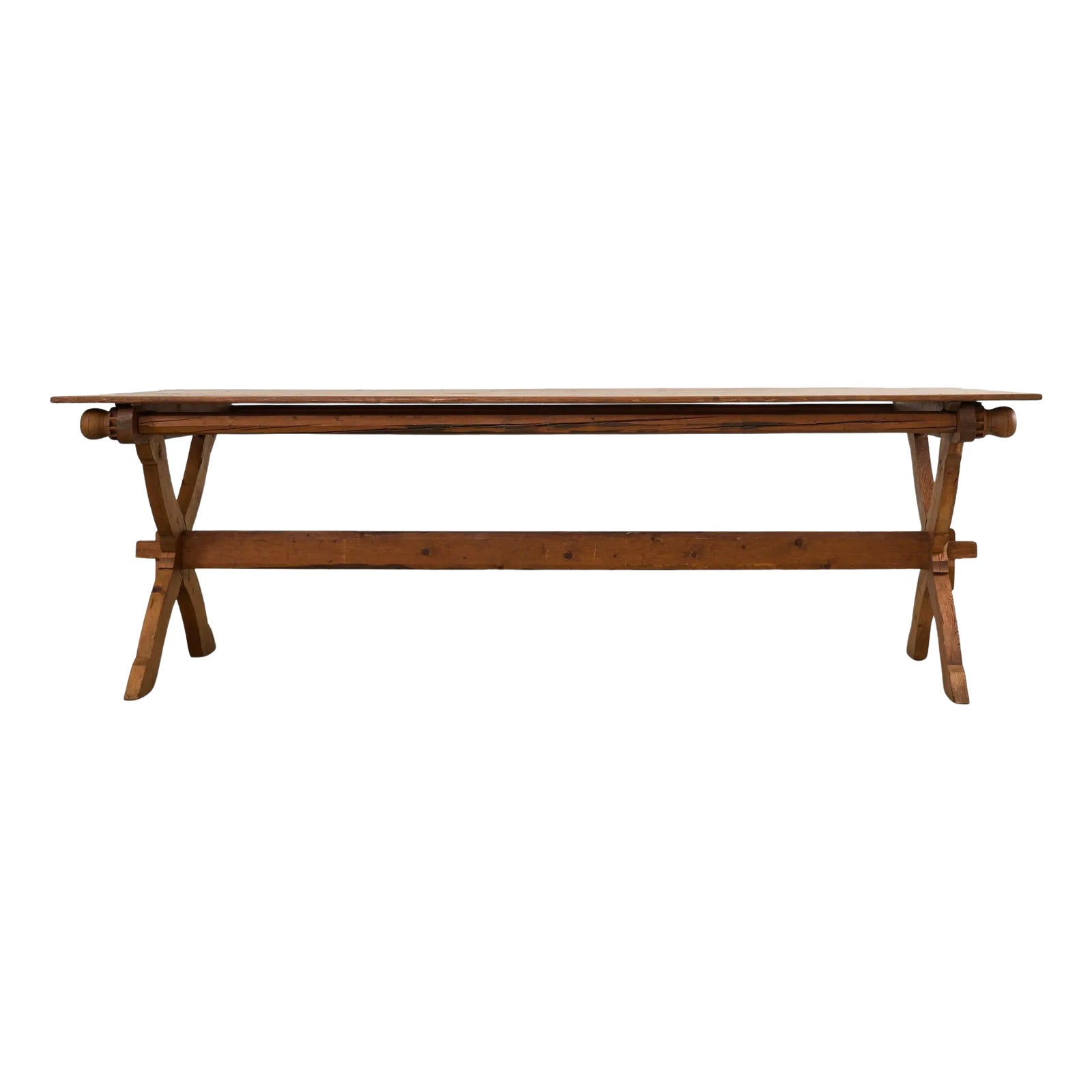 18th Century Country Swedish Pine Farmhouse Bockboard Dining Table ...