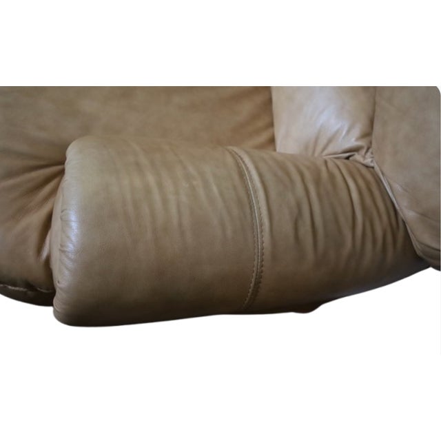 Chateau d'Ax Italian Leather 3 Seater Sofa Y2k For Sale - Image 12 of 15