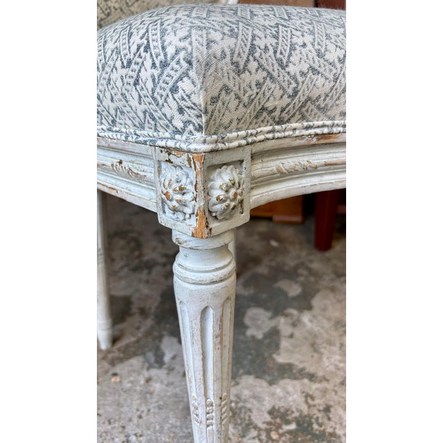 Late 19th Century French Chairs With Rose Tarlow Fabric For Sale - Image 11 of 12