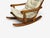 Beige Collden, Swedish Modern, Large Rocking Chair, Pine, Fabric, Sweden, 1970s For Sale - Image 8 of 14