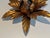 Wall or ceiling lights with flowers in gilded metal in the style of Maison Jansen For Sale - Image 11 of 12