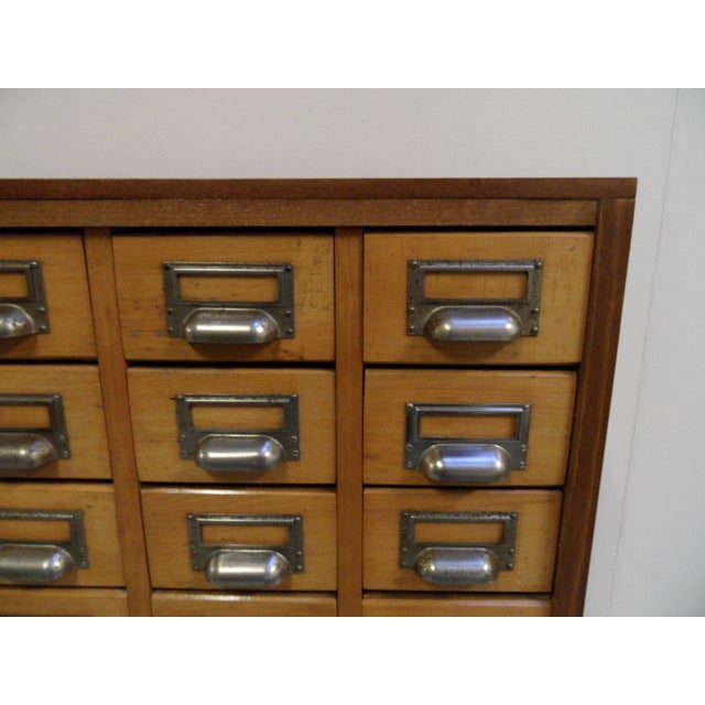Vintage Dutch Apothecaryncabinet with 65 Drawers, 1950s For Sale - Image 3 of 10