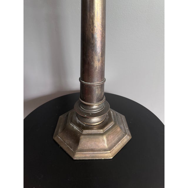 French Vintage Sinumbra Style Brass Table Lamp For Sale - Image 3 of 6