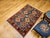 Vintage Persian Shiraz Yalameh Tribal Area Rug, Hand-Knotted Wool, Allover Geometric Pattern, Blue & Red, 3x5 For Sale - Image 4 of 17