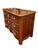 This Louis XV / French Provincial style three-drawer commode is constructed from hardwoods with a warm fruitwood and...