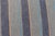Large Square Scandinavian Flat Weave Rug in Gray, Blue, and Soft Yellow For Sale - Image 10 of 12