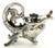 Art Nouveau Late 19th Century Art Nouveau German Sterling Fantasy Fish Motif Oil Lamp/Cigar Lighter For Sale - Image 3 of 12