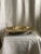 1990s Elevated Brass and Mirror Tray For Sale - Image 5 of 7