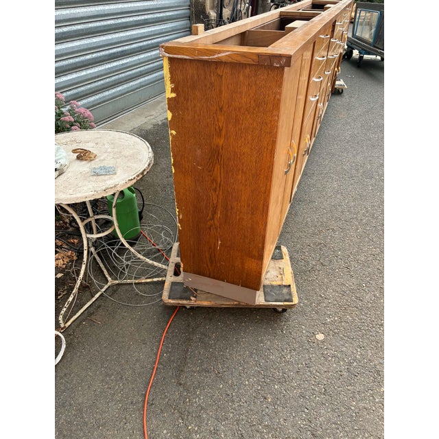 Vintage Oak Sideboard, 1960s For Sale - Image 9 of 12