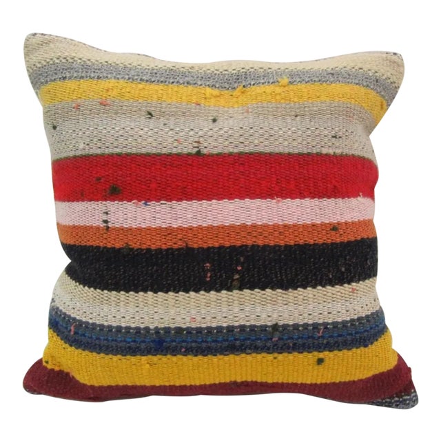 Handmade Turkish Kilim Pillow Cover For Sale