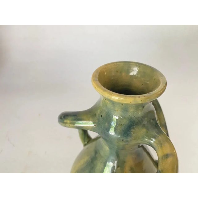 Antique French Vase in Glazed Earthenware For Sale - Image 3 of 8