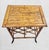 1990s Vintage Burnt Bamboo 7 Bottle Wine Rack Holder Side Table For Sale - Image 5 of 7