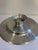 Silver Vintage Everlast Hand-Wrought Aluminum Pedestal Lazy Susan For Sale - Image 8 of 10