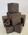 "Cubism Extreme" Artisan Ceramic Black Cubes Set of 6 For Sale - Image 4 of 11