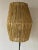 Mid-Century Modern Brutalist Wrought Iron Floor Lamp with Magazine Holder and Sisal Shade, 1950s For Sale - Image 3 of 12