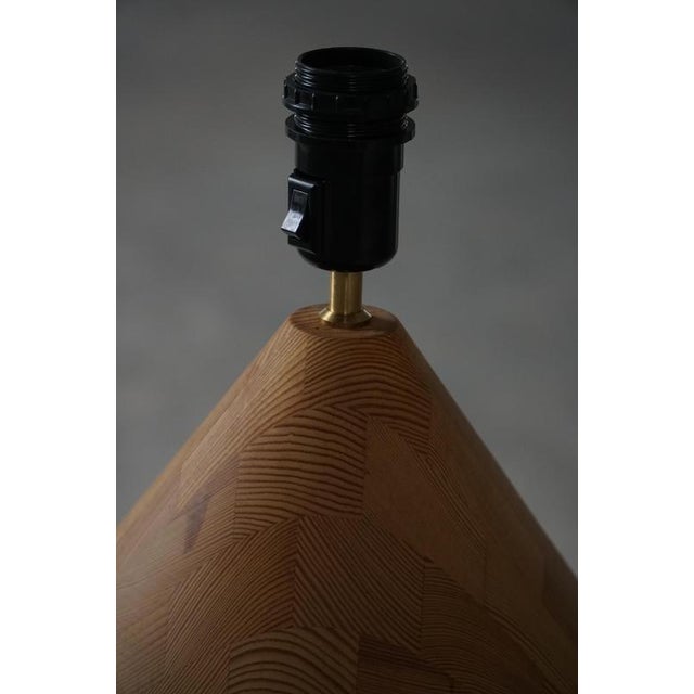 Danish Modern Sculptural Wooden Table Lamp from Kirk, 1980s For Sale - Image 15 of 18