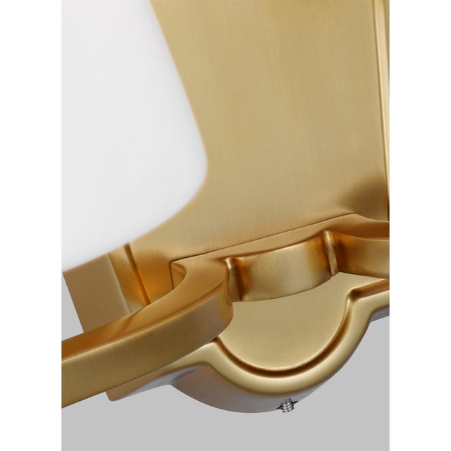 Brass Alexa Hampton by Visual Comfort Studio Paisley Medium Vanity, Burnished Brass For Sale - Image 8 of 9