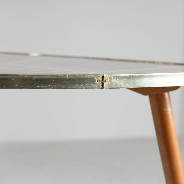 Brown Vintage German Side Table, 1960 For Sale - Image 8 of 11