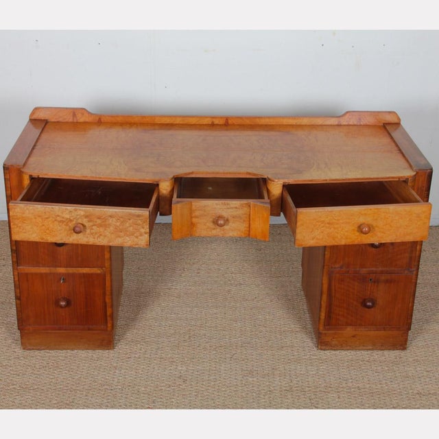 Burl Wooden Dressing Table, 1930s For Sale - Image 4 of 8