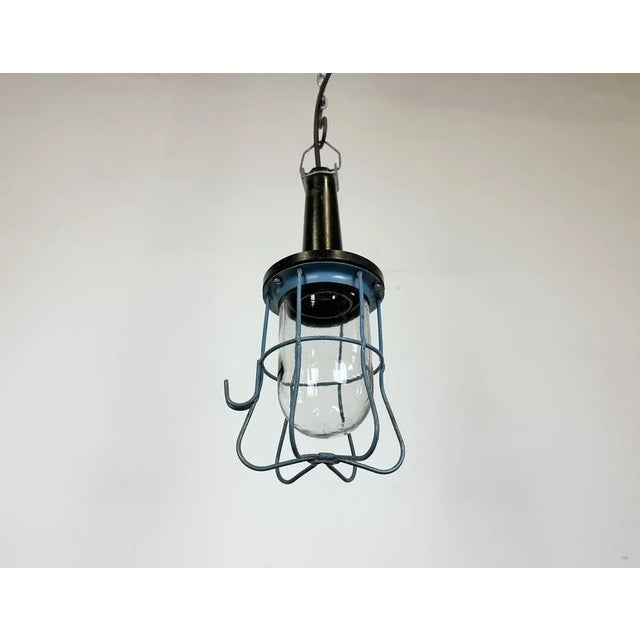 Glass Vintage Industrial Bakelite Hanging Work Light, 1960s For Sale - Image 7 of 12