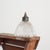 antique reclaimed holophane glass pendant light – aj a vintage bell shaped glass prismatic pendant light shade which looks...