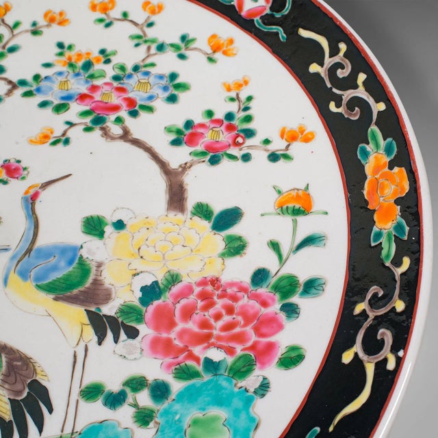 Ceramic 1900s Antique Victorian Japanese Ceramic Oriental Fruit Plate For Sale - Image 7 of 10