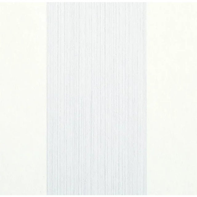 Transitional Schumacher Edwin Stripe Wide Wallpaper in Lavender For Sale - Image 3 of 3