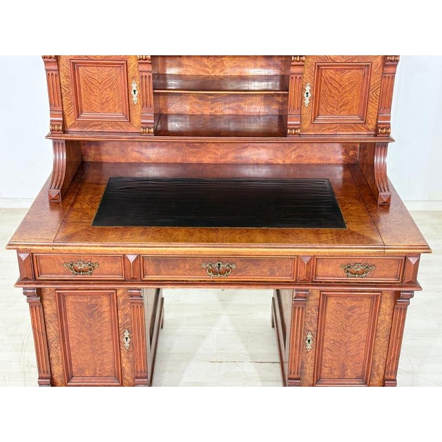 Antique Gründerzeit Writing Desk, 1880 For Sale - Image 12 of 18