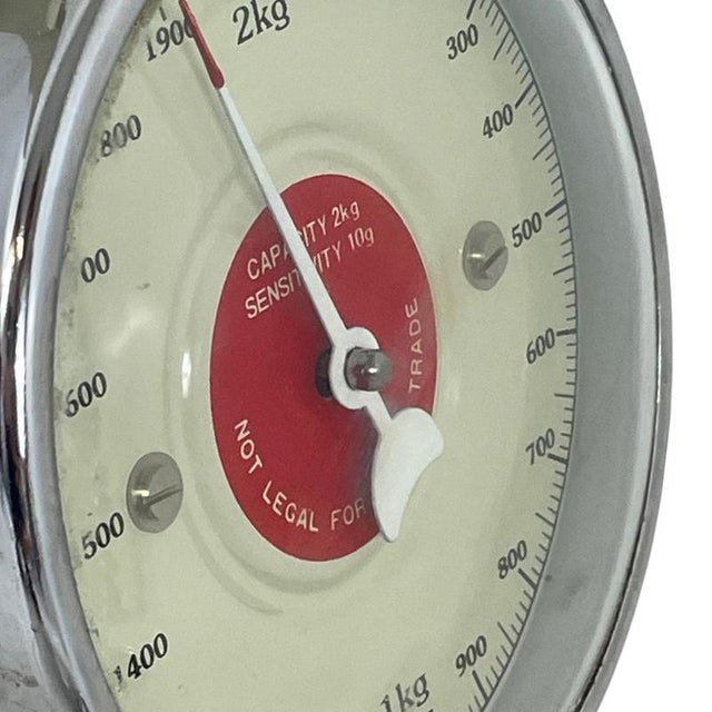 White Vintage Industrial Kitchen Scale by Yasu Sasamoto for Dulton For Sale - Image 8 of 9